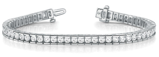 Channel Diamond Fashion Bracelet