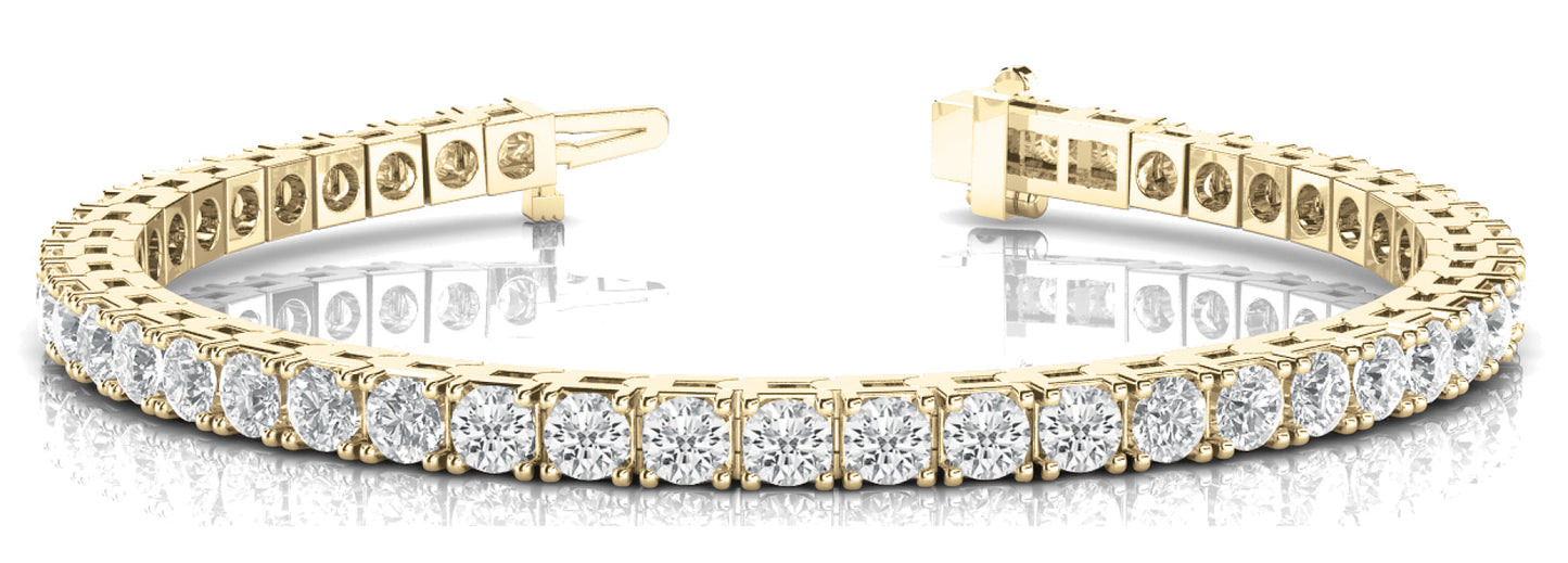 14K Yellow Gold Diamond Fashion Bracelet