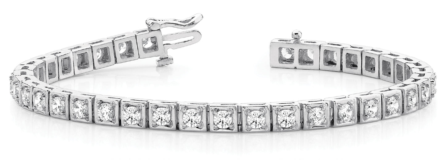 34 Diamond Line Illusion Bracelet