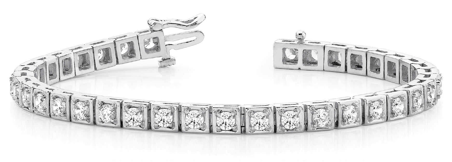 34 Diamond Line Illusion Bracelet
