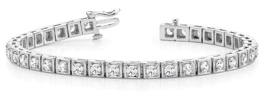 37-Stone Diamond Line Illusion Bracelet