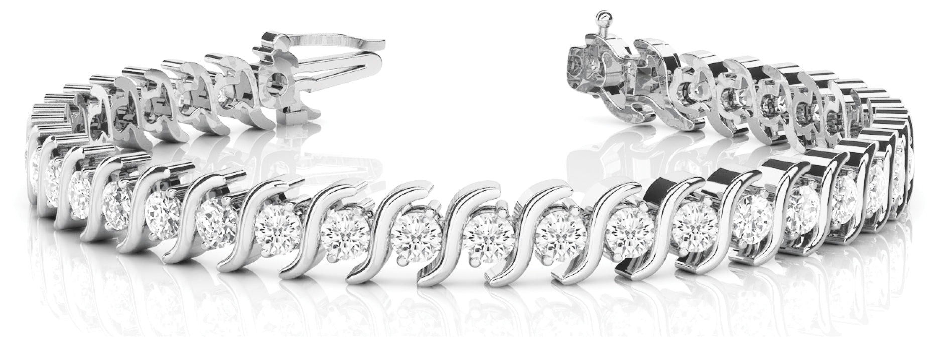 Diamond S Link Designer Bracelet