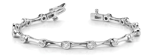 13-Stone Round Diamond Fashion Bracelet