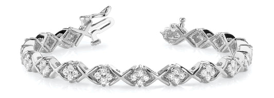 72 Diamond XO Line Bracelet