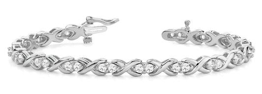 34 Diamond XO Line Bracelet