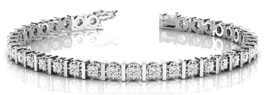 50-Diamond Line Bar Bracelet