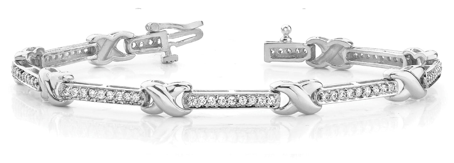 Multi-Diamond Fashion Bracelet