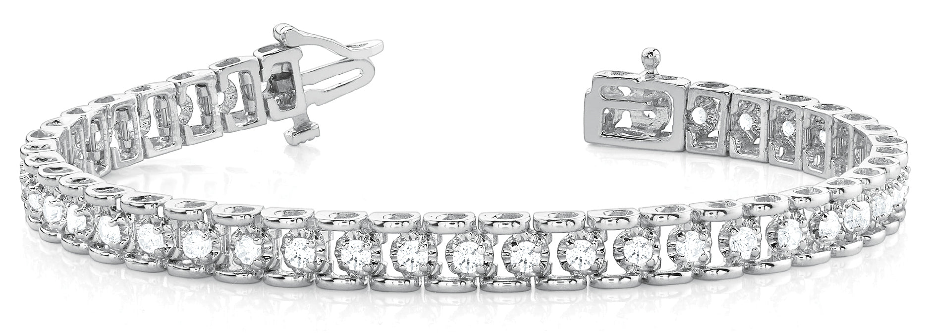 45-Stone Diamond Line Bracelet