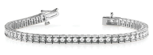Multi-Diamond In Line Prong Set Bracelet