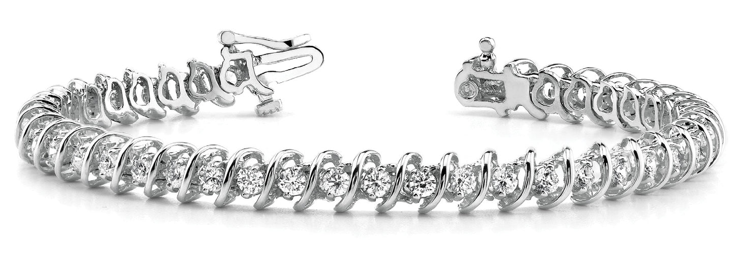 Diamond S Link Bracelet
