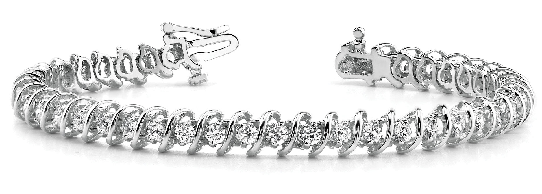 Diamond S Link Bracelet