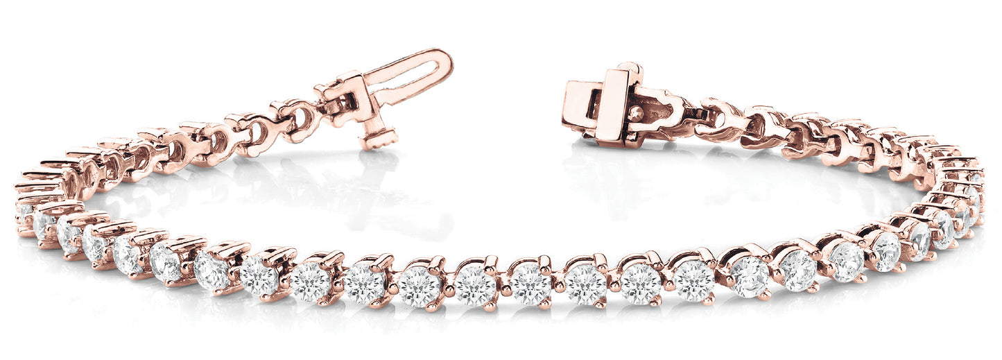 14K Rose Gold 16ct Diamond Fashion Bracelet