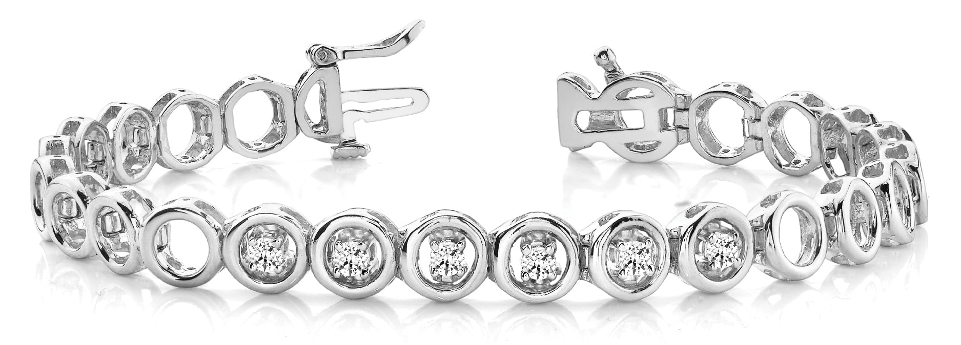6-Diamond Line Bracelet