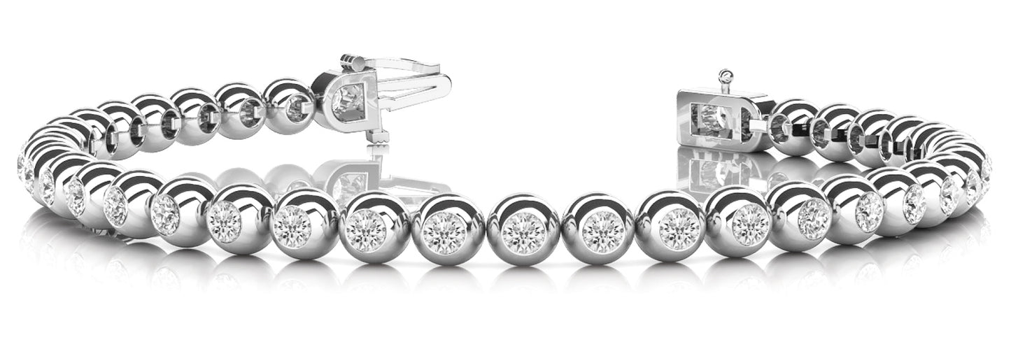 52 Diamond Bezel Line Bracelet