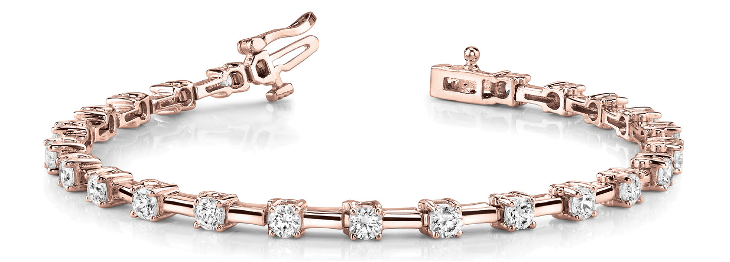 Rose Gold 1.5 ct Diamond Fashion Bracelet