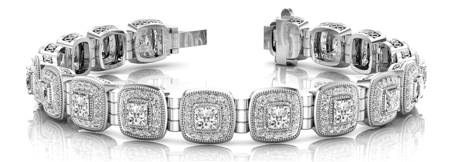 Multi-Diamond Fashion Bracelet