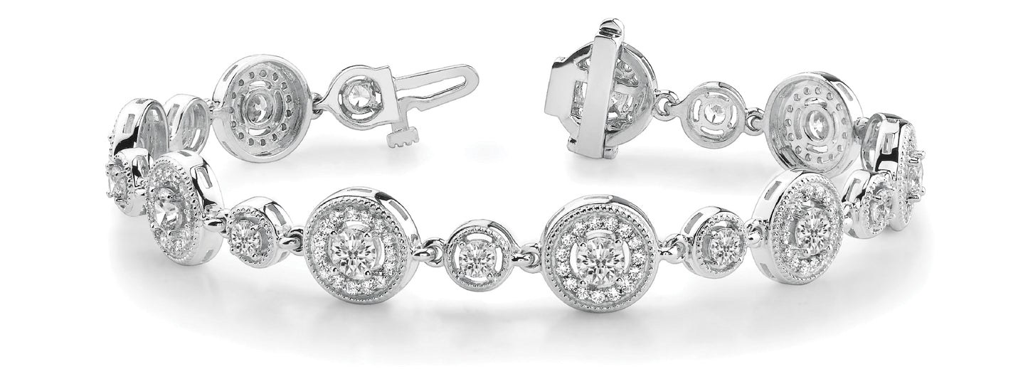 Vintage Diamond Multi-Stone Bracelet
