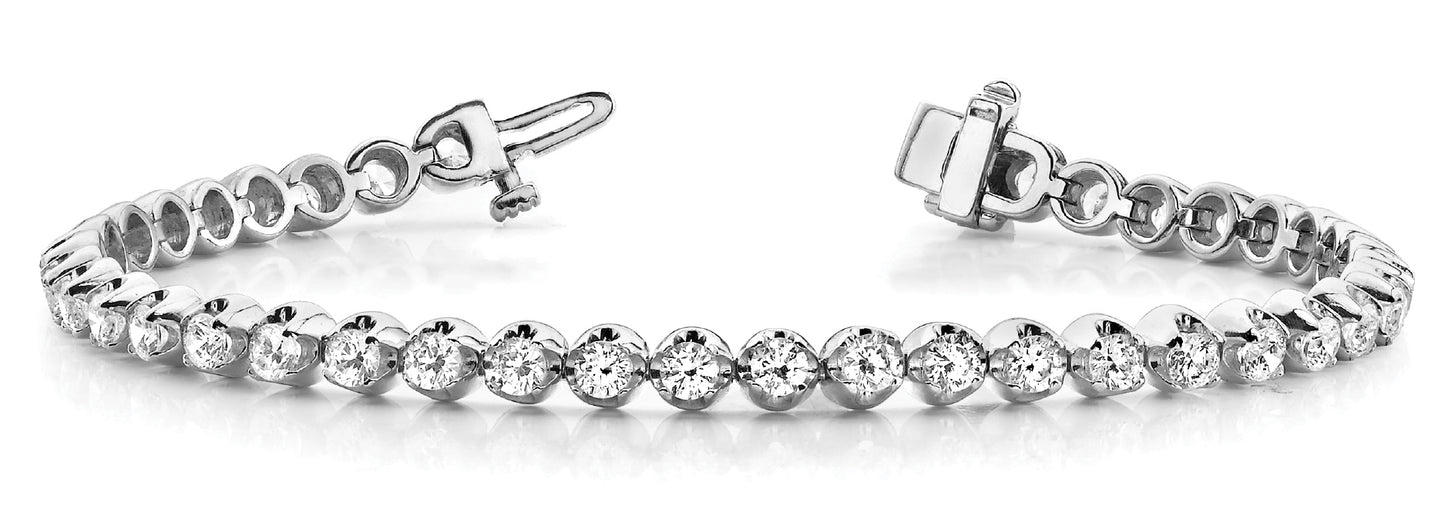 Multi-Diamond Line Illusion Bracelet