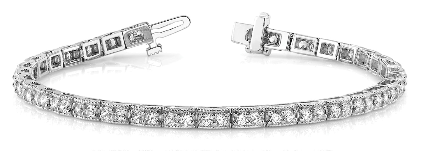 Vintage 60-Diamond Tennis Bracelet