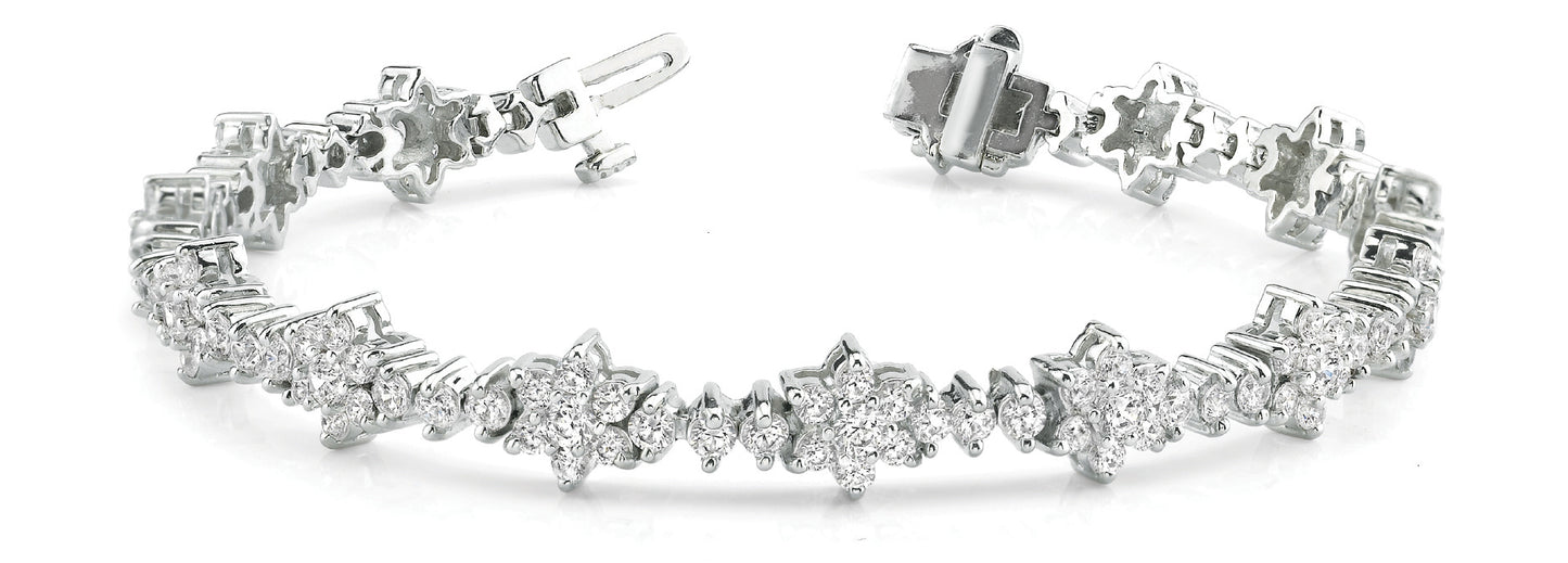 Multi-Diamond Round Brilliant Bracelet