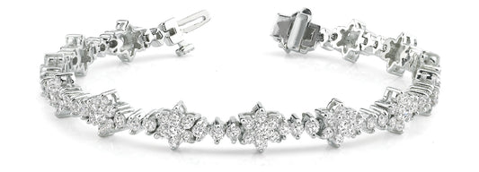 Multi-Diamond Round Brilliant Bracelet