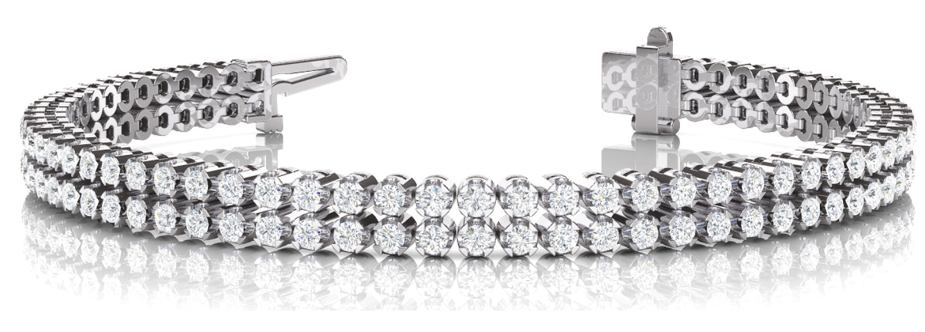 Multi Row Diamond Line Bracelet