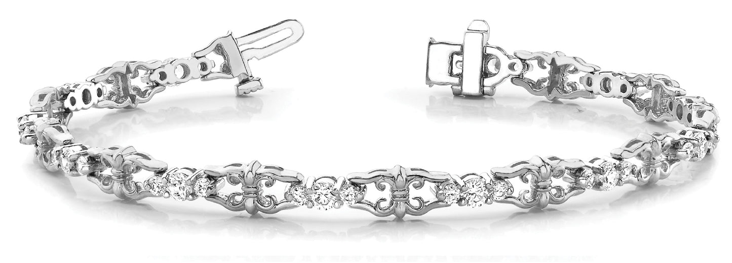 Diamond Multi-Stone Fashion Bracelet