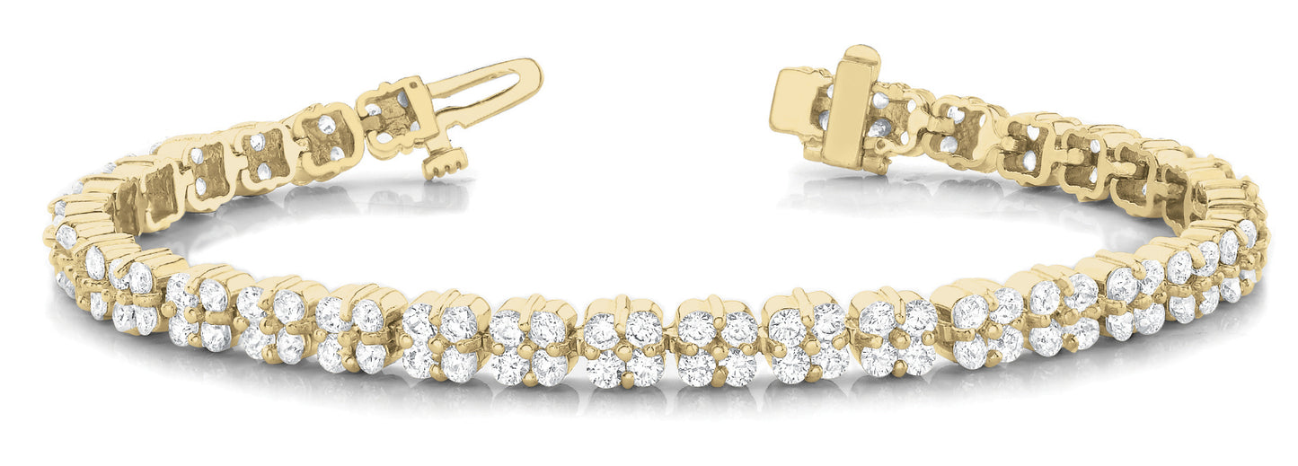 18K Yellow Gold 5.94 CT Diamond Fashion Bracelet
