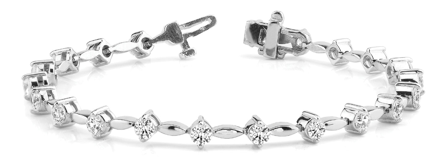 Multi-Diamond Fashion Bracelet
