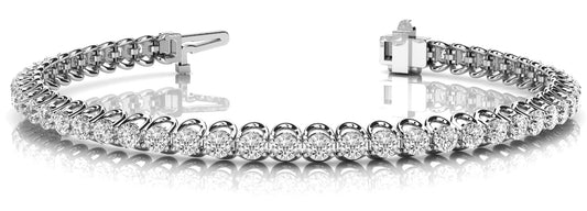 32 Diamond In-Line Prong Set Bracelet