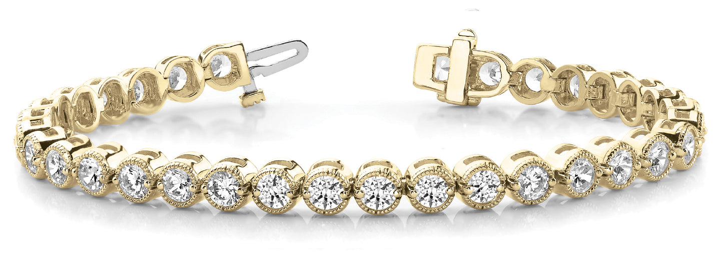 18K Yellow Gold 2.16ctw Diamond Fashion Bracelet