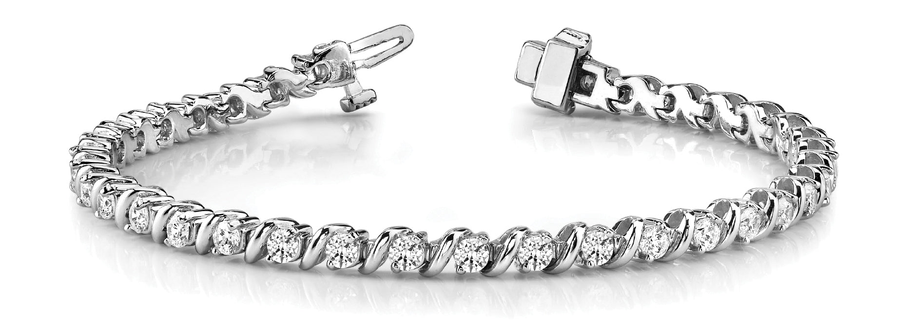 Diamond S Link Bracelet