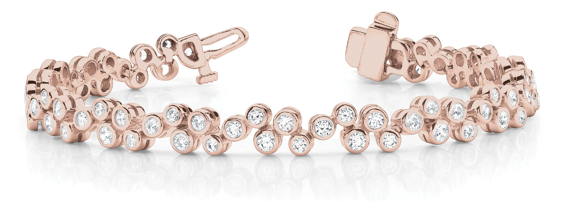 18K Rose Gold 1.5 ctw Diamond Bracelet