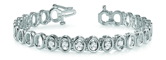 7-Stone Round Diamond Fashion Bracelet
