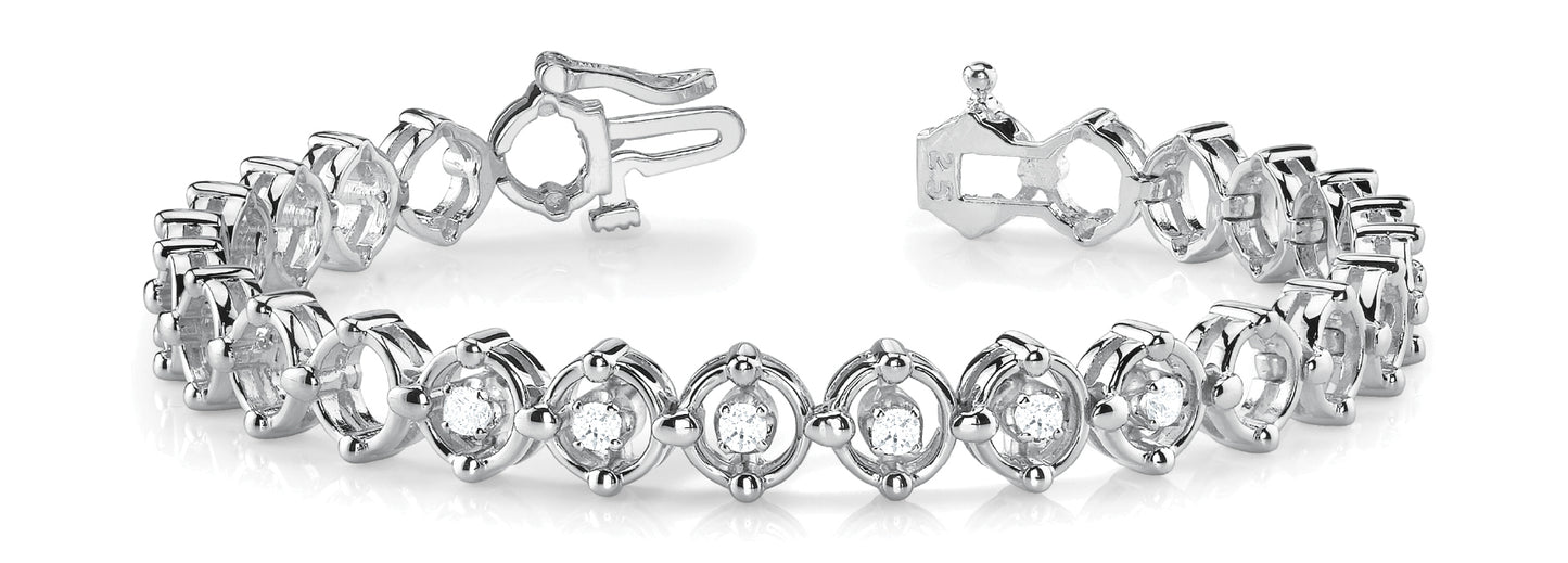Round Diamond Fashion Bracelet