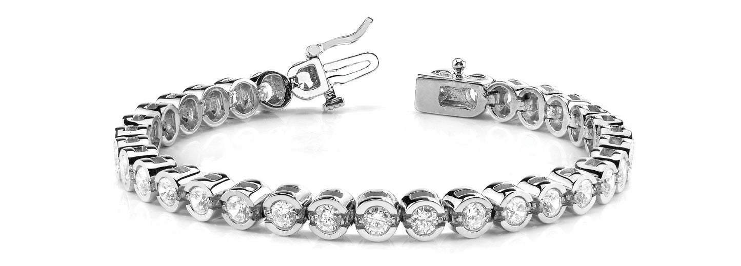 Diamond Bezel Line Bracelet