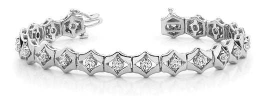 Multi-Diamond Fashion Bracelet