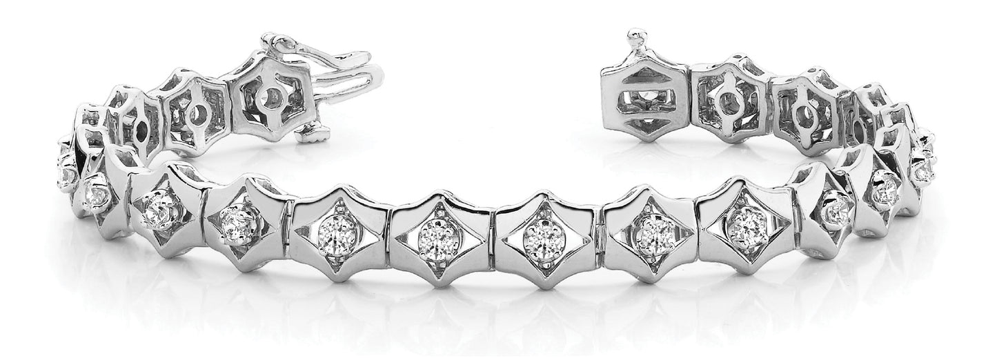 Diamond Round Fashion Bracelet