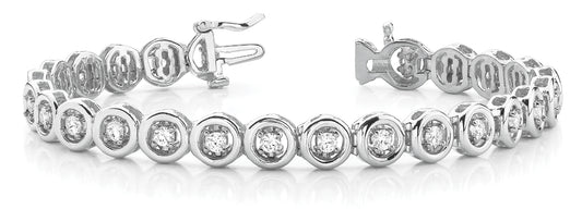25-Stone Diamond Line Bracelet