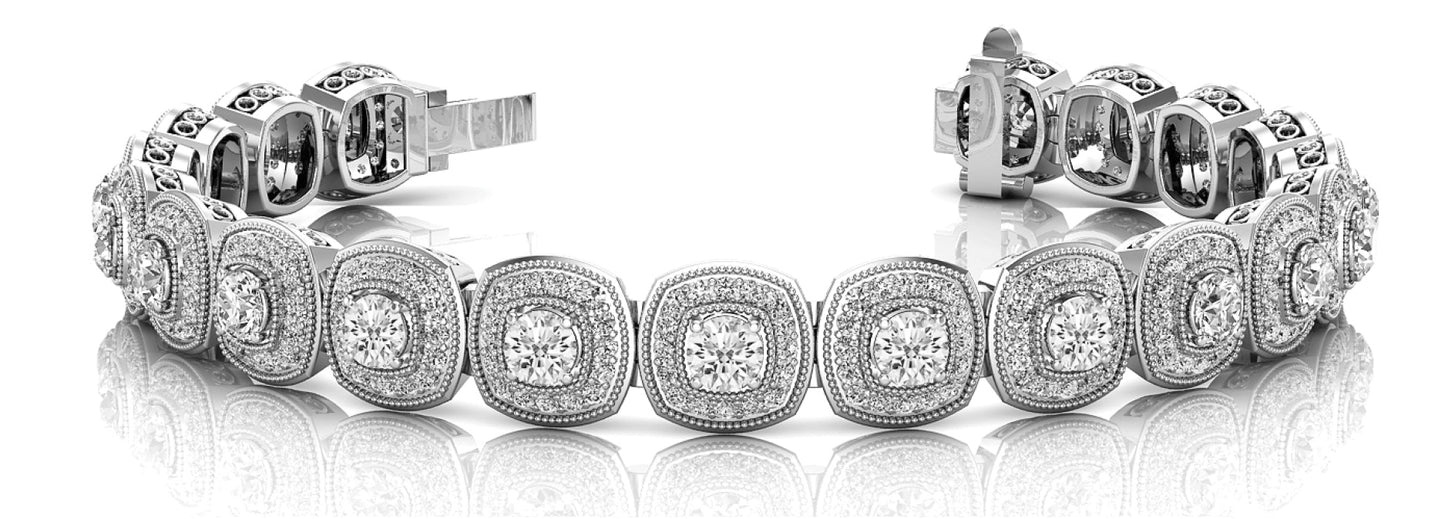 Multi-Diamond Round Bracelet