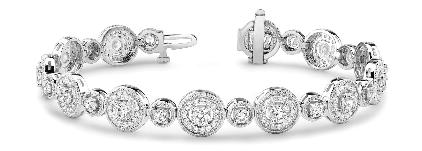 Vintage Diamond Multi-Stone Bracelet