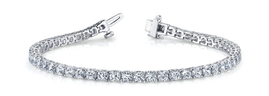Multi-Diamond In Line Prong Set Bracelet