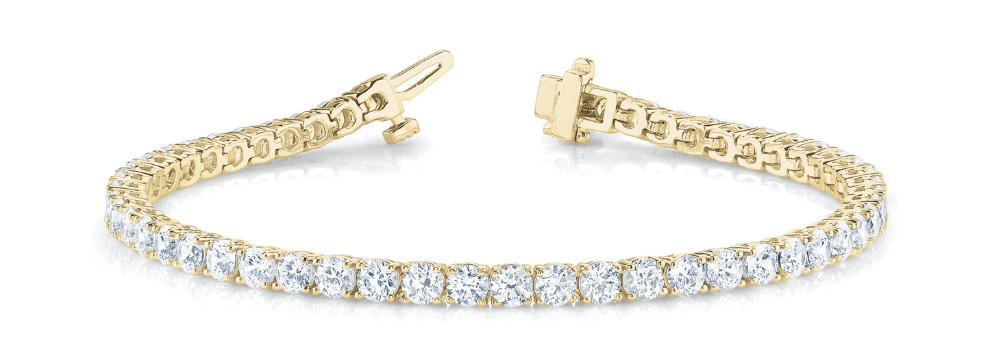 18K Yellow Gold Diamond Fashion Bracelet