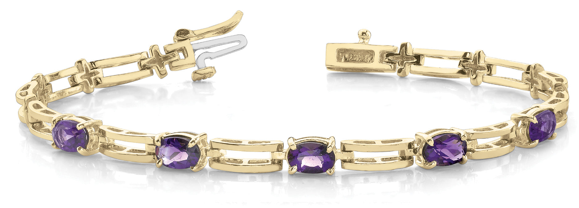 18K Yellow Gold Diamond Fashion Bracelet
