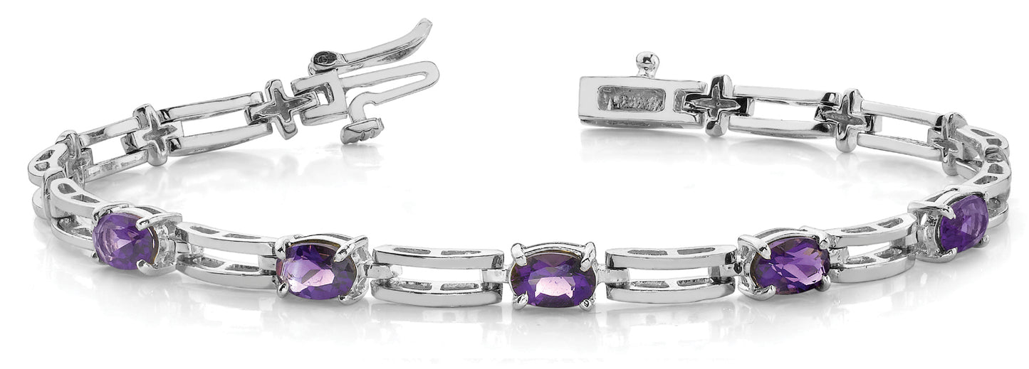 Oval Diamond Fashion Bracelet