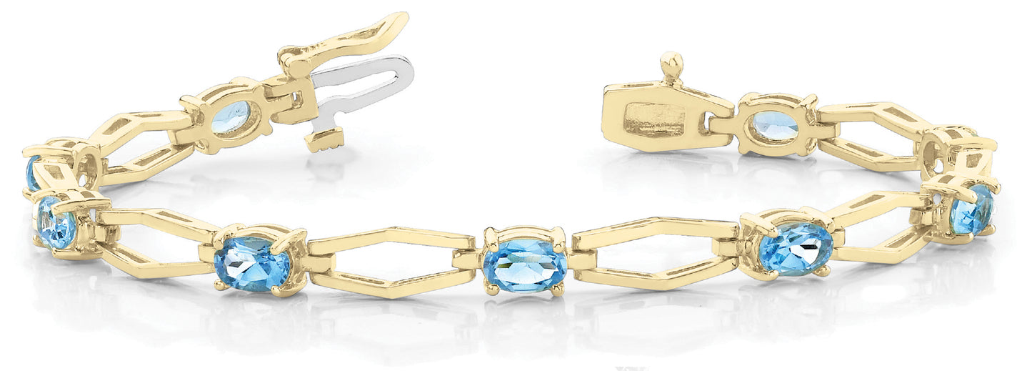 Yellow Gold 5-Diamond Fashion Bracelet