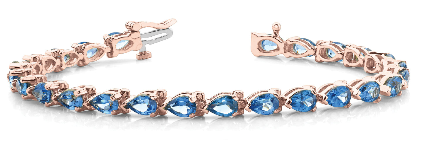 18K Rose Gold Diamond Fashion Bracelet