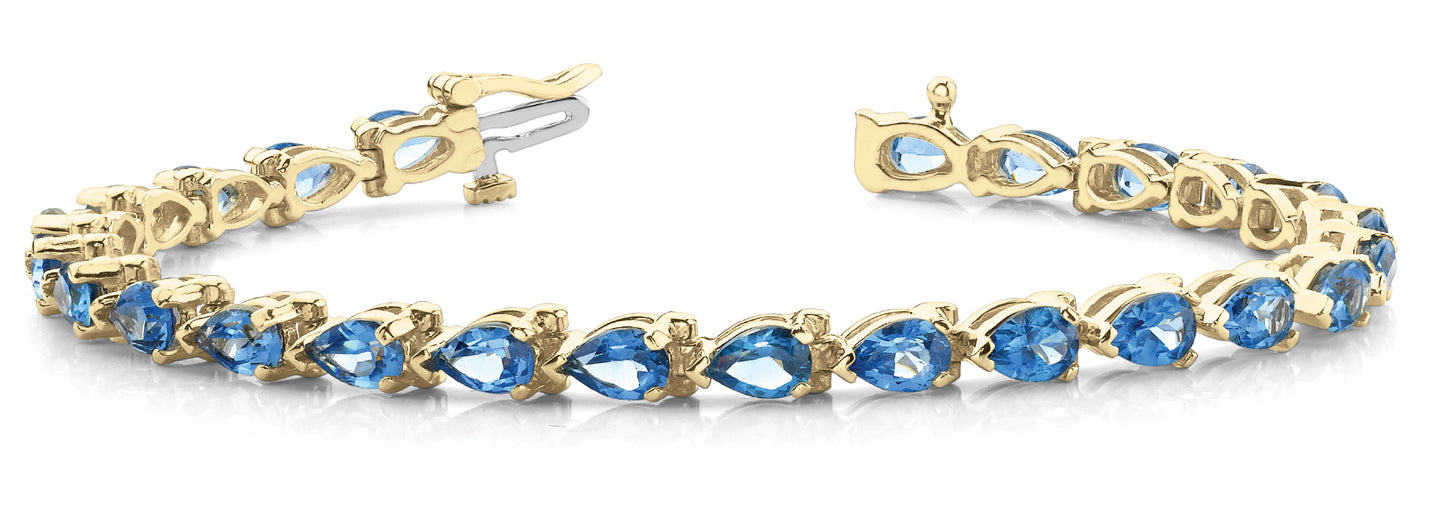18K Yellow Gold Diamond Fashion Bracelet