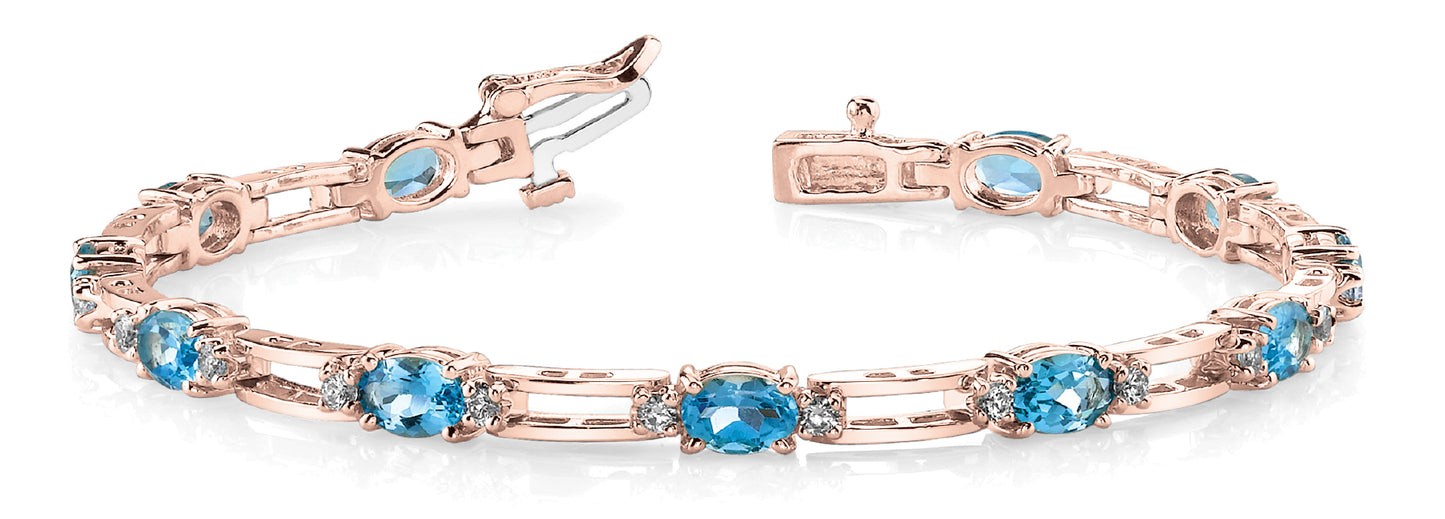 Rose Gold 1/3 CT Diamond Fashion Bracelet