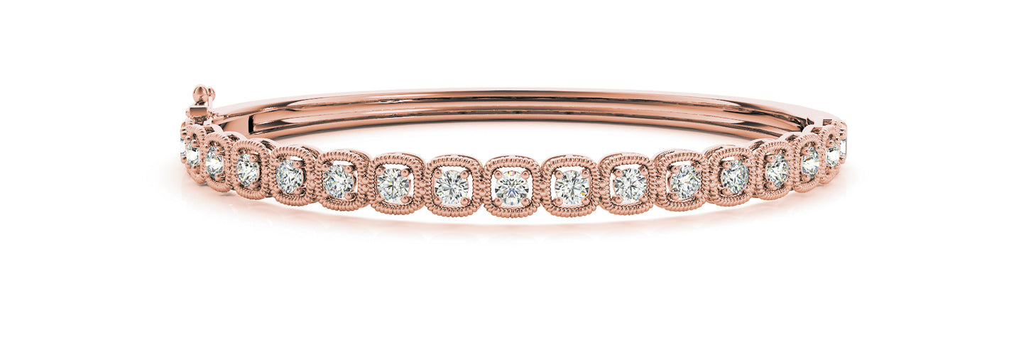 Rose Gold 1.7ctw Round Diamond Fashion Bracelet